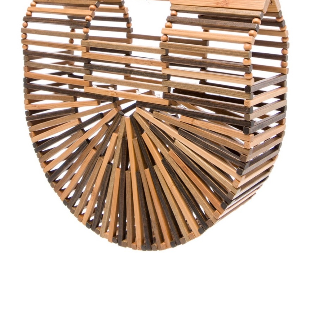 cult gaia bamboo arc top-handle bag - natural tan - Picture 3 of 9